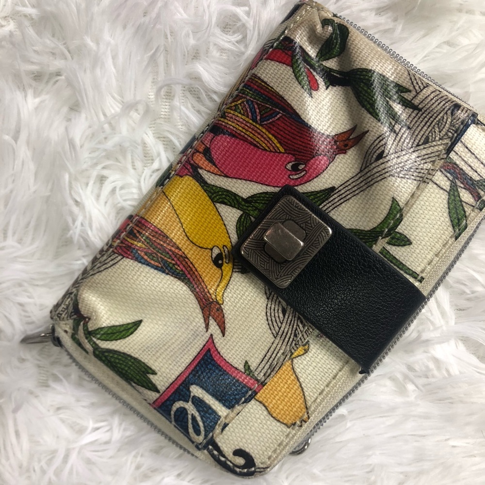 Sakroots bird design Zip Wallet ☀️🌸
